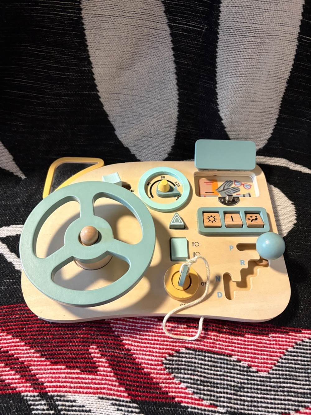 Wooden Activity Car Dashboard Toy